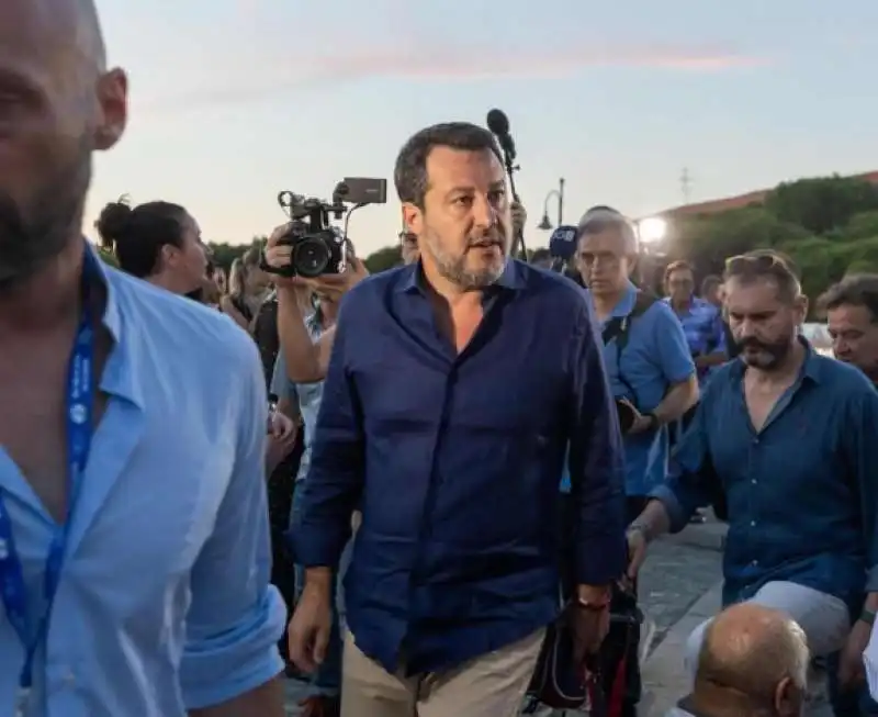 MATTEO SALVINI ALLA FESTA DELLA LEGA A CERVIA