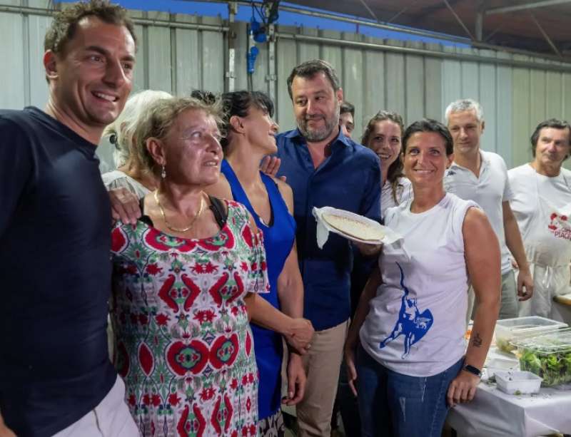 MATTEO SALVINI ALLA FESTA DELLA LEGA A CERVIA