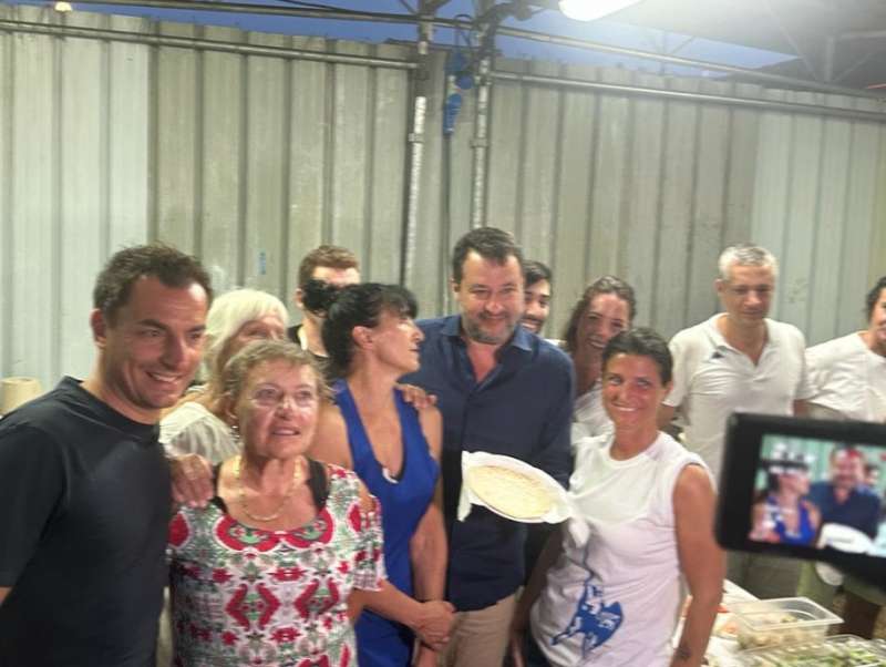 MATTEO SALVINI ALLA FESTA DELLA LEGA A CERVIA