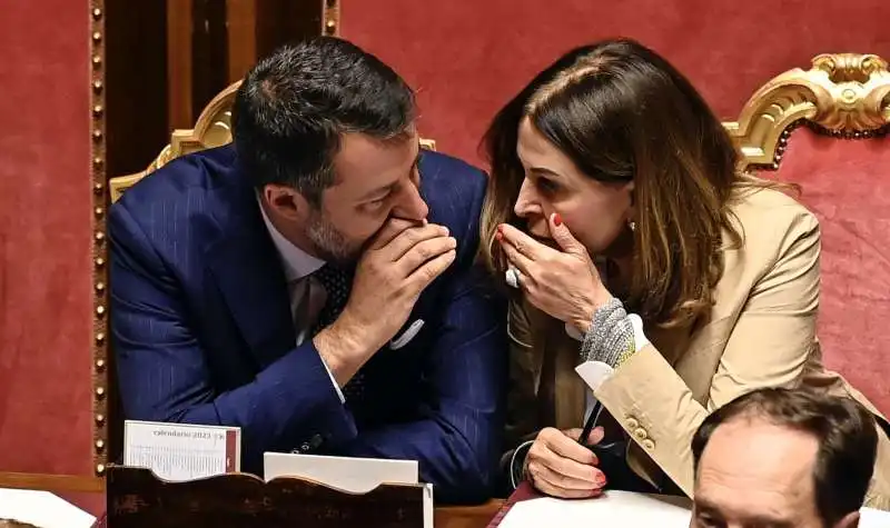 matteo salvini  daniela santanche 