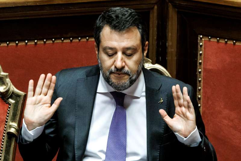 MATTEO SALVINI IN SENATO