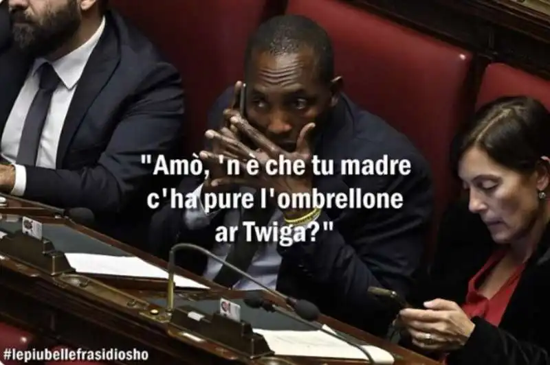 meme su daniela santanche   aboubakar soumahoro    by osho 