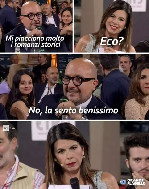 MEME SU GENNARO SANGIULIANO AL PREMIO STREGA 