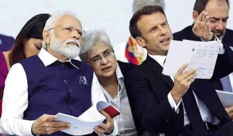 narendra modi emmanuel macron   parata del 14 luglio a parigi 