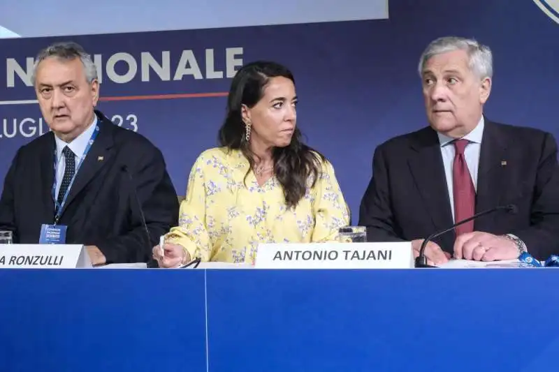 PAOLO BARELLI - LICIA RONZULLI - ANTONIO TAJANI 