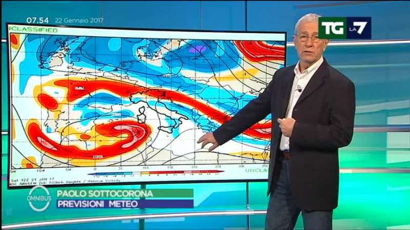 paolo sottocorona - previsioni meteo la7