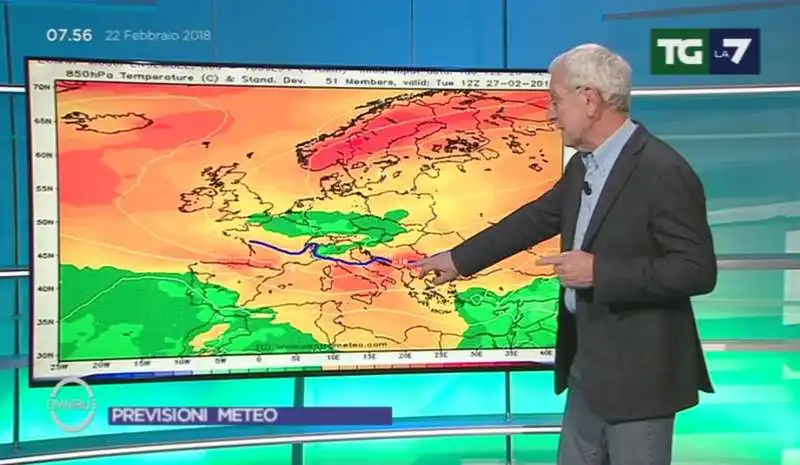 paolo sottocorona - previsioni meteo la7