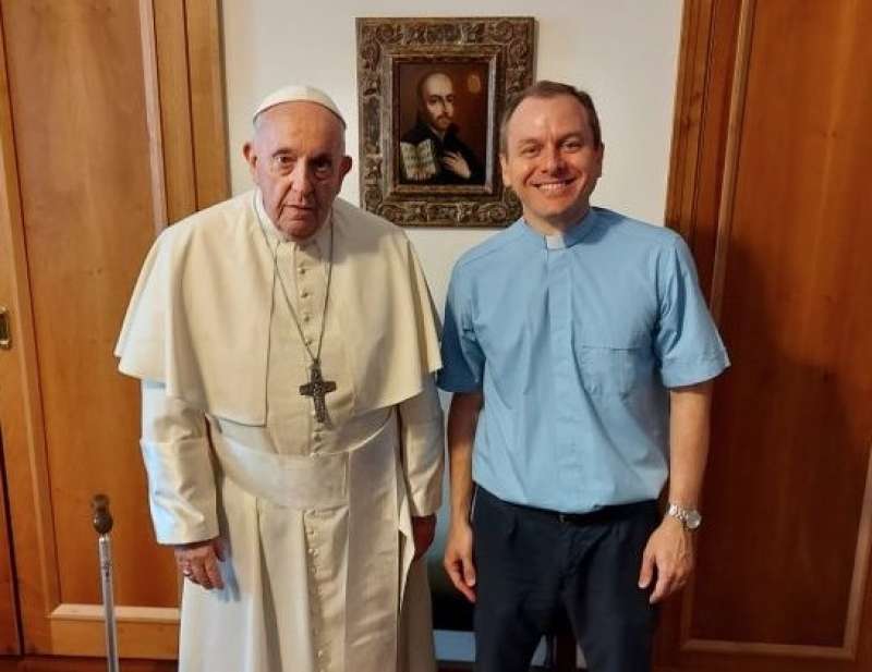 PAPA FRANCESCO E DANIEL PELLIZZON