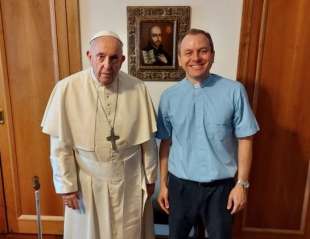 PAPA FRANCESCO E DANIEL PELLIZZON