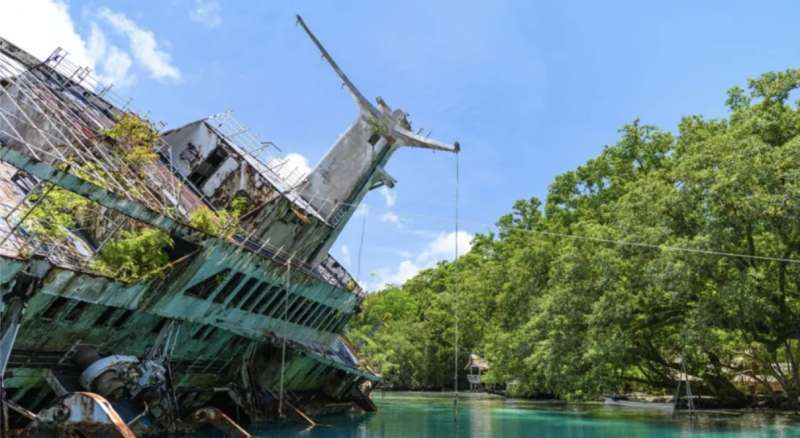 relitto della nave da crociera world discoverer alle isole salomone 1