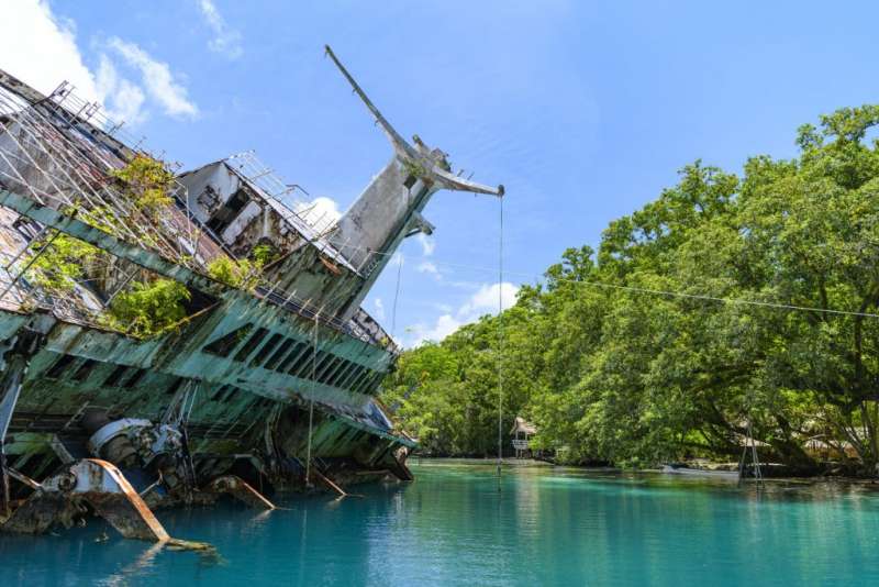 relitto della nave da crociera world discoverer alle isole salomone