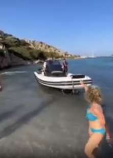 rissa sulla spiaggia di cala lunga di porto massimo la maddalena 2