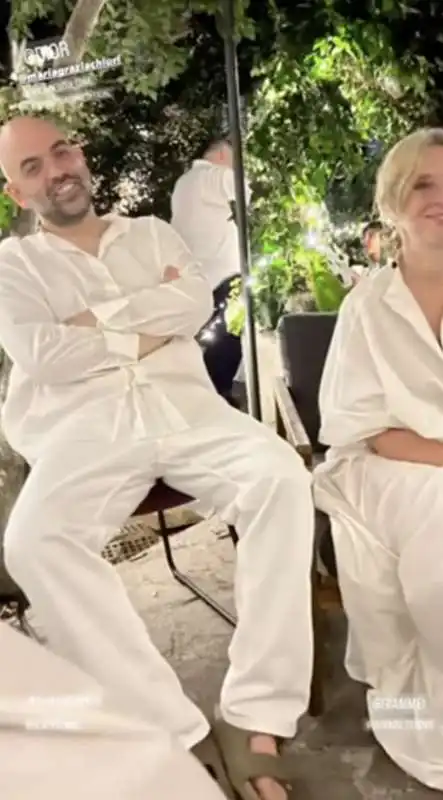 roberto saviano al matrimonio di michela murgia