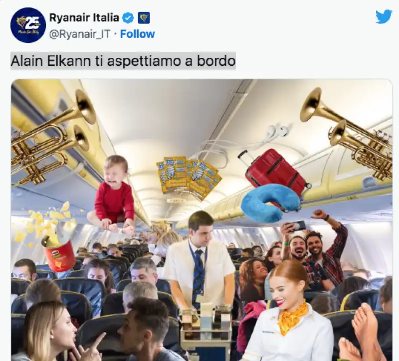 RYANAIR SU ALAIN ELKANN