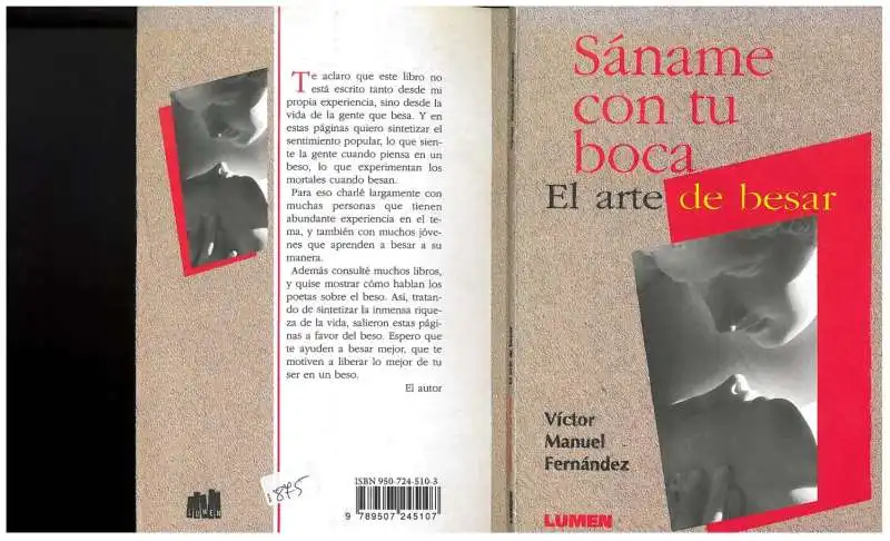 Saname con tu boca, el arte de besar di VICTOR MANUEL FERNANDEZ