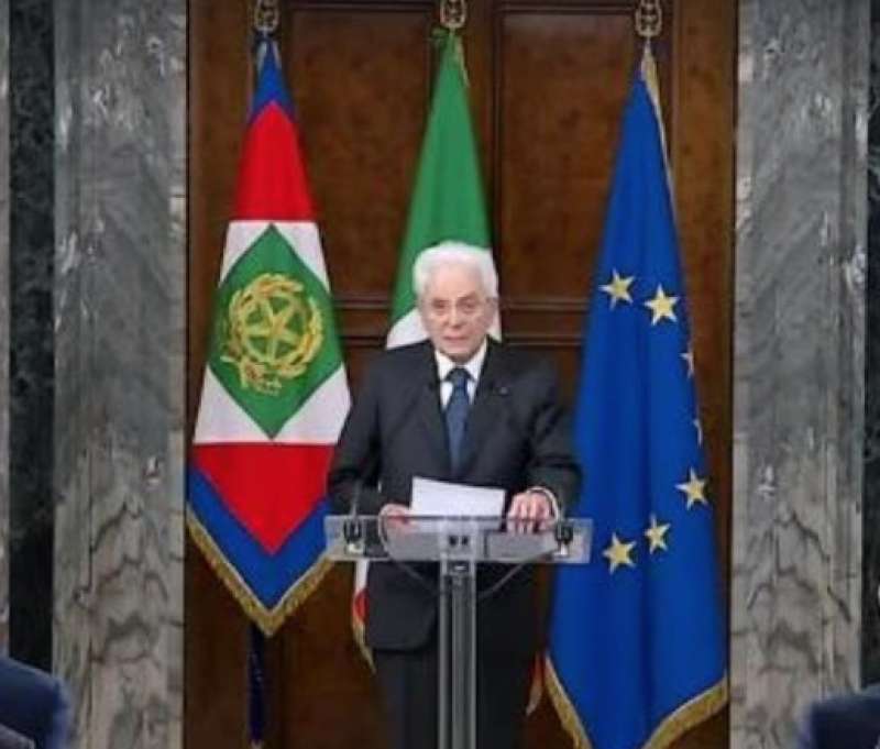 sergio mattarella alla cerimonia del ventaglio