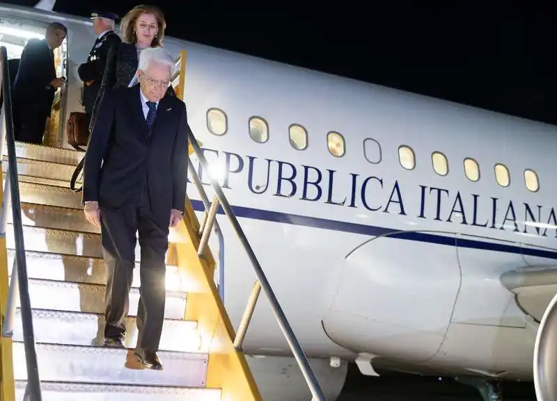 SERGIO MATTARELLA ARRIVA AD ASUNCION, IN PARAGUAY  