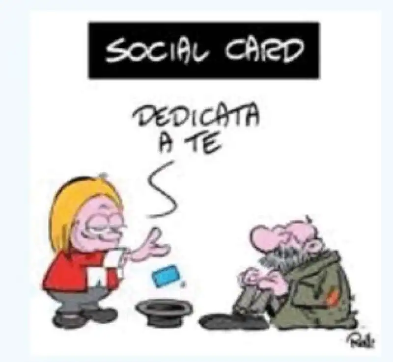 social card dedicata a te   vignetta by rolli   il giornalone   la stampa 