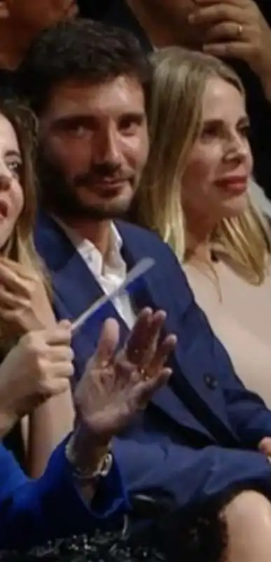 STEFANO DE MARTINO CON ALESSIA MARCUZZI ALLA PRESENTAZIONE DEI PALINSESTI RAI A NAPOLI