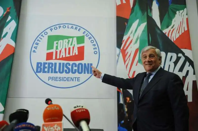 TAJANI e il nome di berlusconi nel simbolo di forza italia