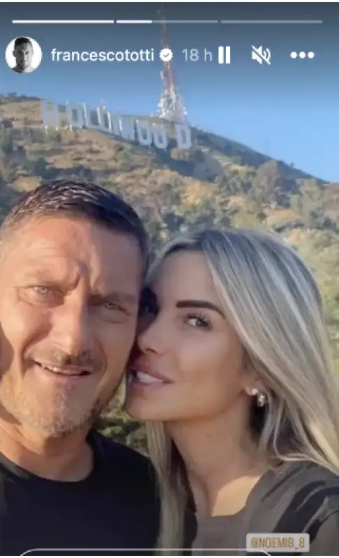 totti e noemi a hollywood