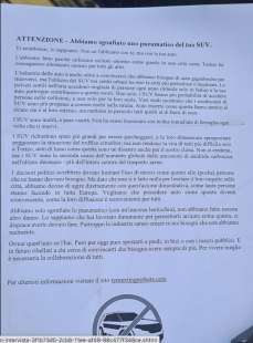 volantino degli eco-attivisti di Tyre Extinguishers che sgonfiano le ruote dei suv a torino