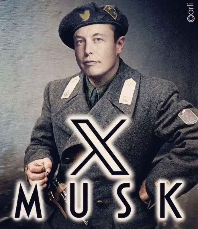 X MUSK - MEME SUL NUOVO NOME DI TWITTER BY EMILIANO CARLI 