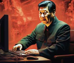 xi jinping in versione hacker immagine creata con midjourney 4