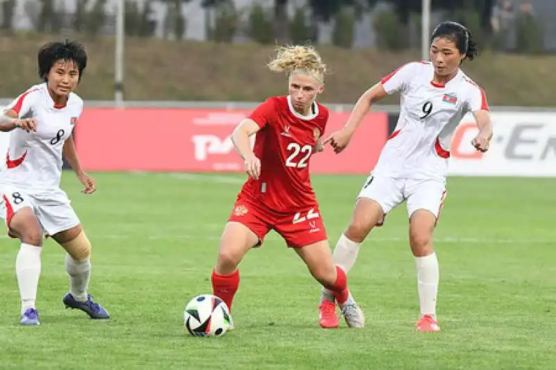 amichevole calcio femminile russia corea del nord. 