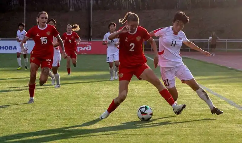 amichevole calcio femminile russia corea del nord. 