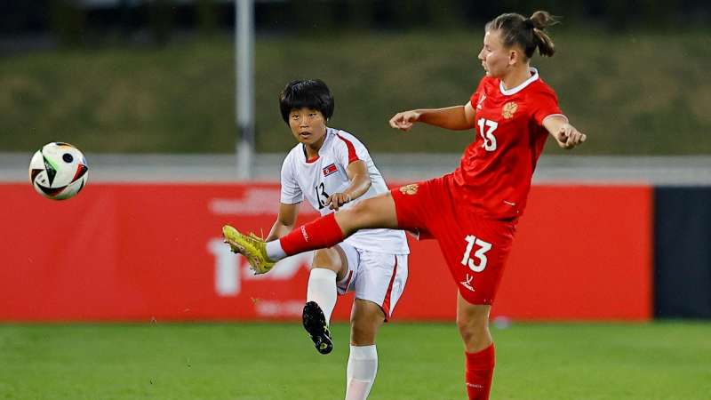 amichevole calcio femminile russia corea del nord.