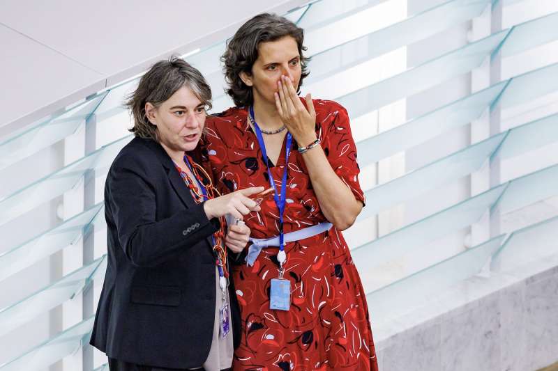 cecilia strada e annalisa corrado al parlamento europeo