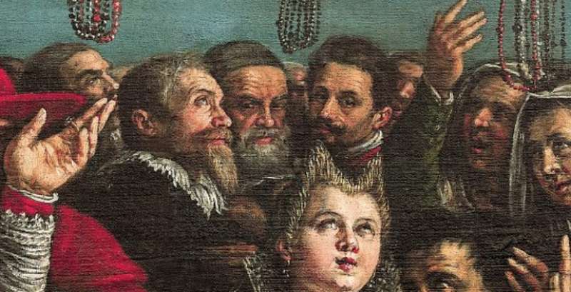 dettaglio della Pala del Rosario DI Leandro Bassano