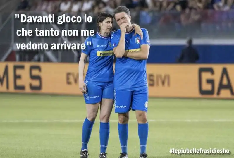 ELLY SCHLEIN E MATTEO RENZI ALLA PARTITA DEL CUORE - MEME BY OSHO