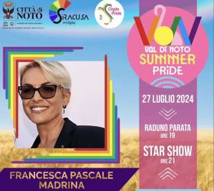 FRANCESCA PASCALE MADRINA DEL NOTO SUMMER PRIDE