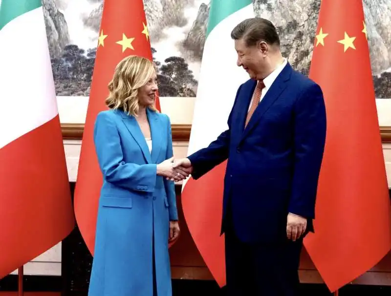 GIORGIA MELONI XI JINPING 