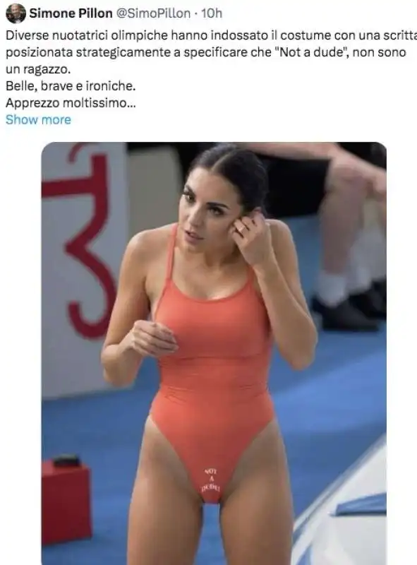 i meme su simone pillon e il costume fake delle atlete 7