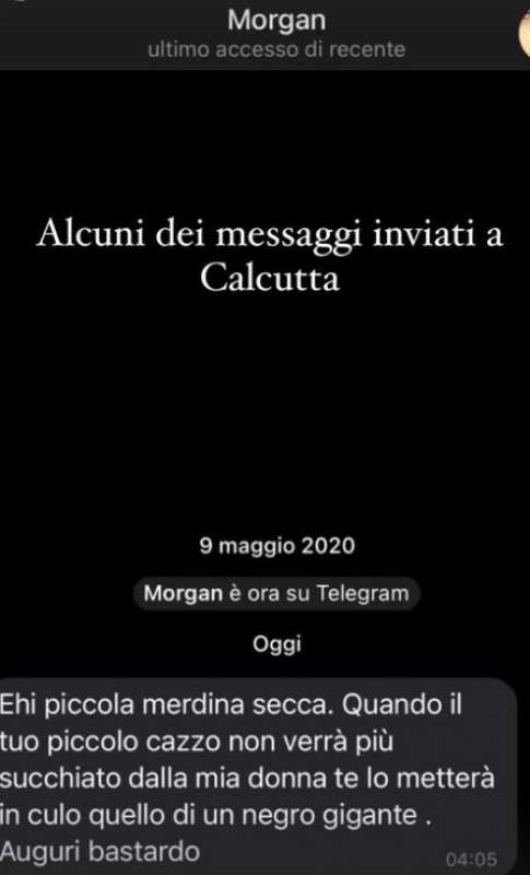 i messaggi inviati da morgan a calcutta 1