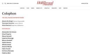 IL NUOVO COLOPHON DI HOLLYWOOD REPORTER