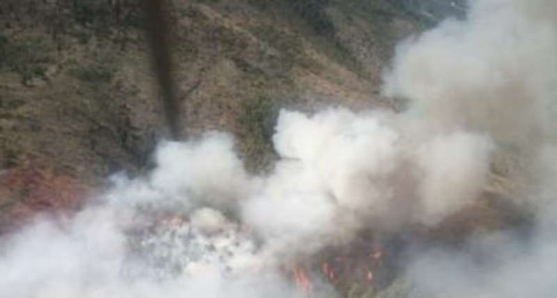 incendio al poligono di galceti, prato 3