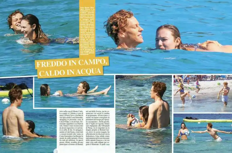 jannik sinner e anna kalinskaya in vacanza a cala granu, in sardegna   5