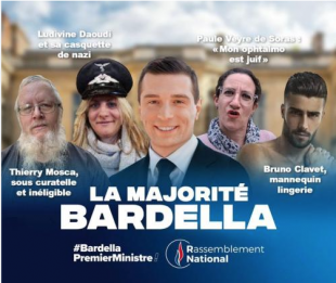 jordan bardella e i candidati del rassemblement national