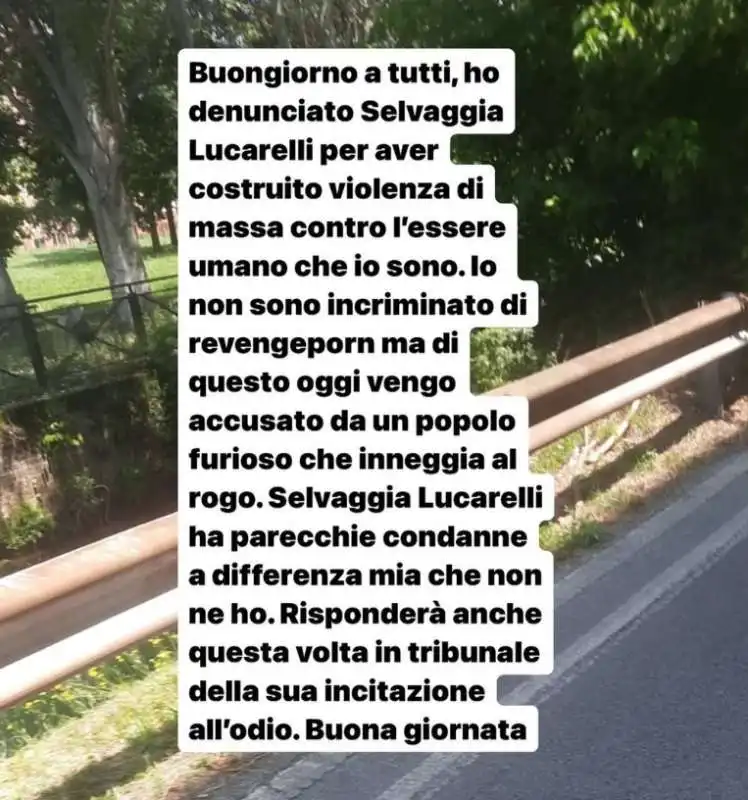 la storia di morgan su selvaggia lucarelli 