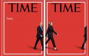 LE COPERTINE DI TIME PRIMA E DOPO L ANNUNCIO DEL RITIRO DI JOE BIDEN