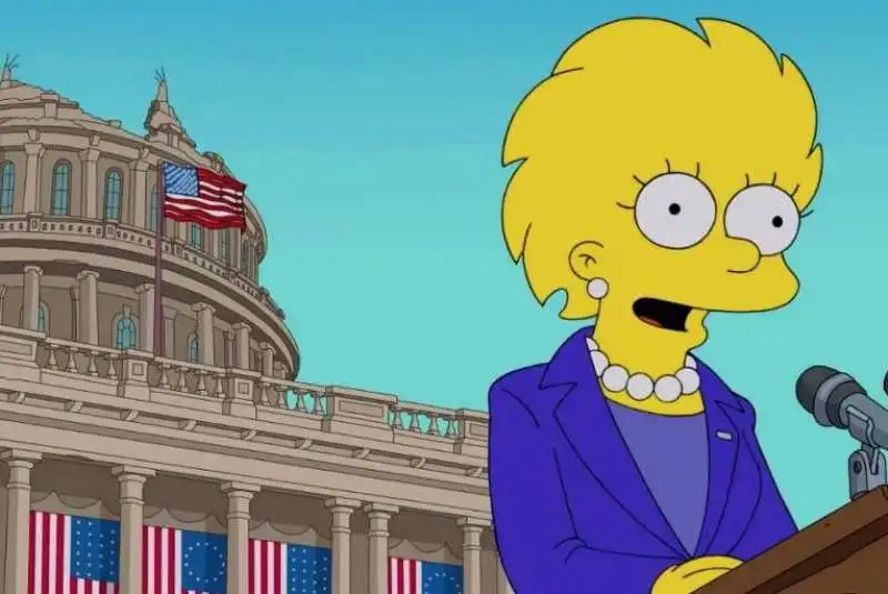 LISA SIMPSON PRESIDENTE US NELL'EPISODIO BART TO THE FUTURE