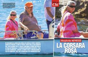 MARGHERITA AGNELLI E SERGE DE PAHLEN IN TENDER ALL ISOLA DI CAVALLO - FOTO CHI