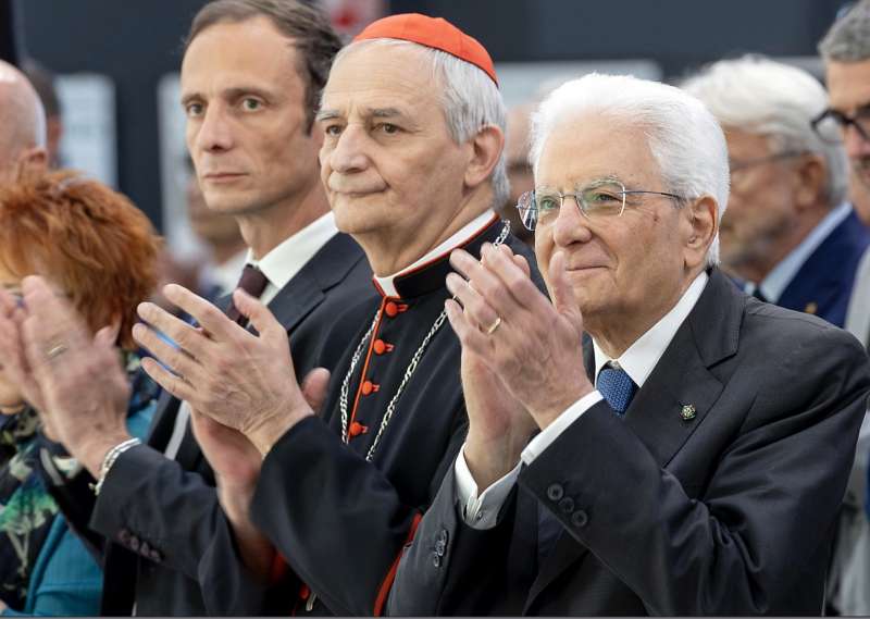 massimiliano fedriga matteo maria zuppi sergio mattarella settimana sociale dei cattolici