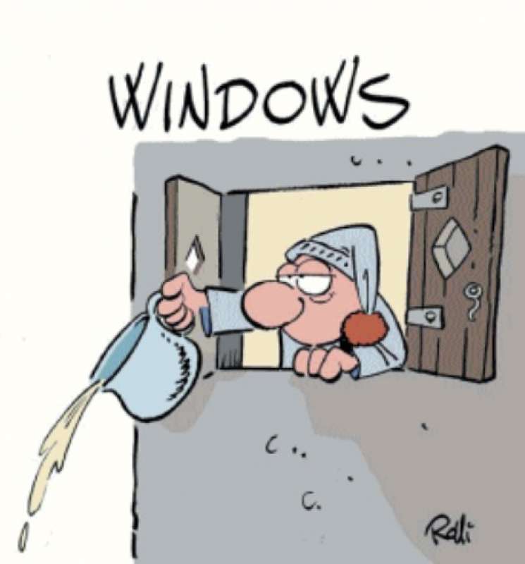 MICROSOFT DOWN - VIGNETTA BY ROLLI - IL GIORNALONE - LA STAMPA