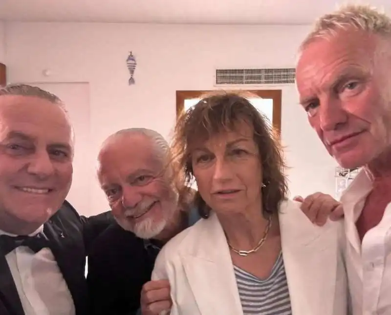 PASCAL VICEDOMINI AURELIO DE LAURENTIIS GIANNA NANNINI STING 