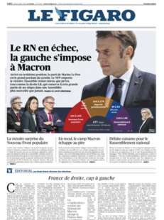 prima pagina le figaro 8 luglio 2024